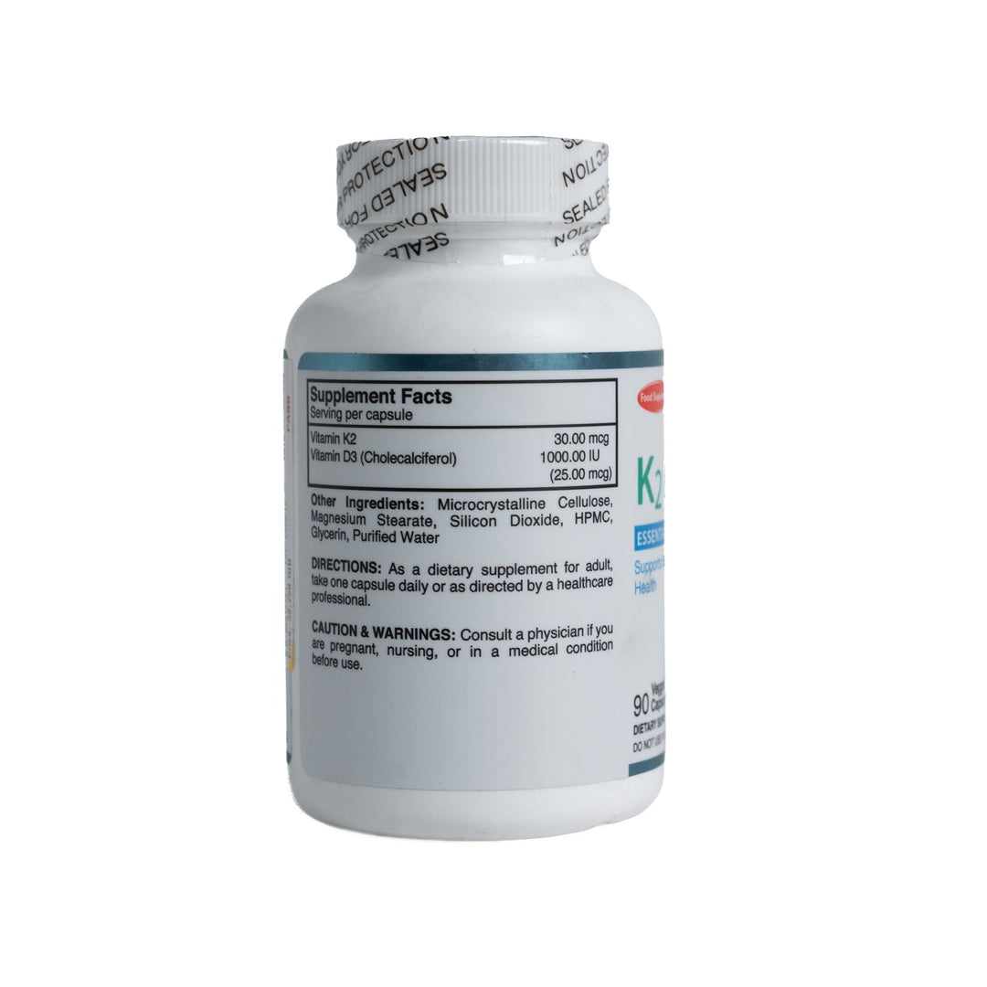 Viva K2 & D3 Vitamins - 90 Veggie Capsules | K2 و D3 -  90 فيفا كبسولة فيتامين نباتية