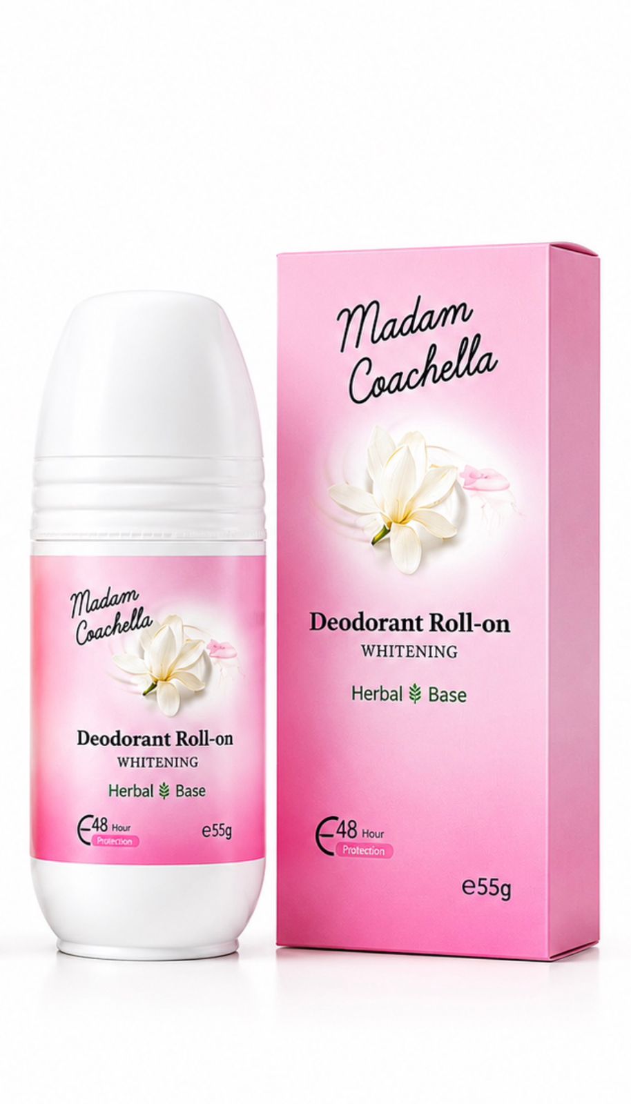 Madam Coachella Deodorant Roll On White Orchid 48H - 55g | مدام كوتشيلا مزيل تعرّق رول أون  – 55 غرام