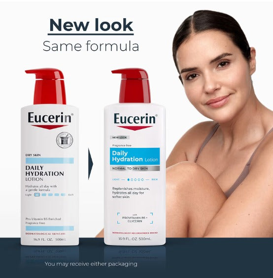 Eucerin Daily Hydration Body Lotion For Dry Skin - 500ml | يوسيرين لوشن الترطيب اليومي للجسم للبشرة الجافة - 500 مل