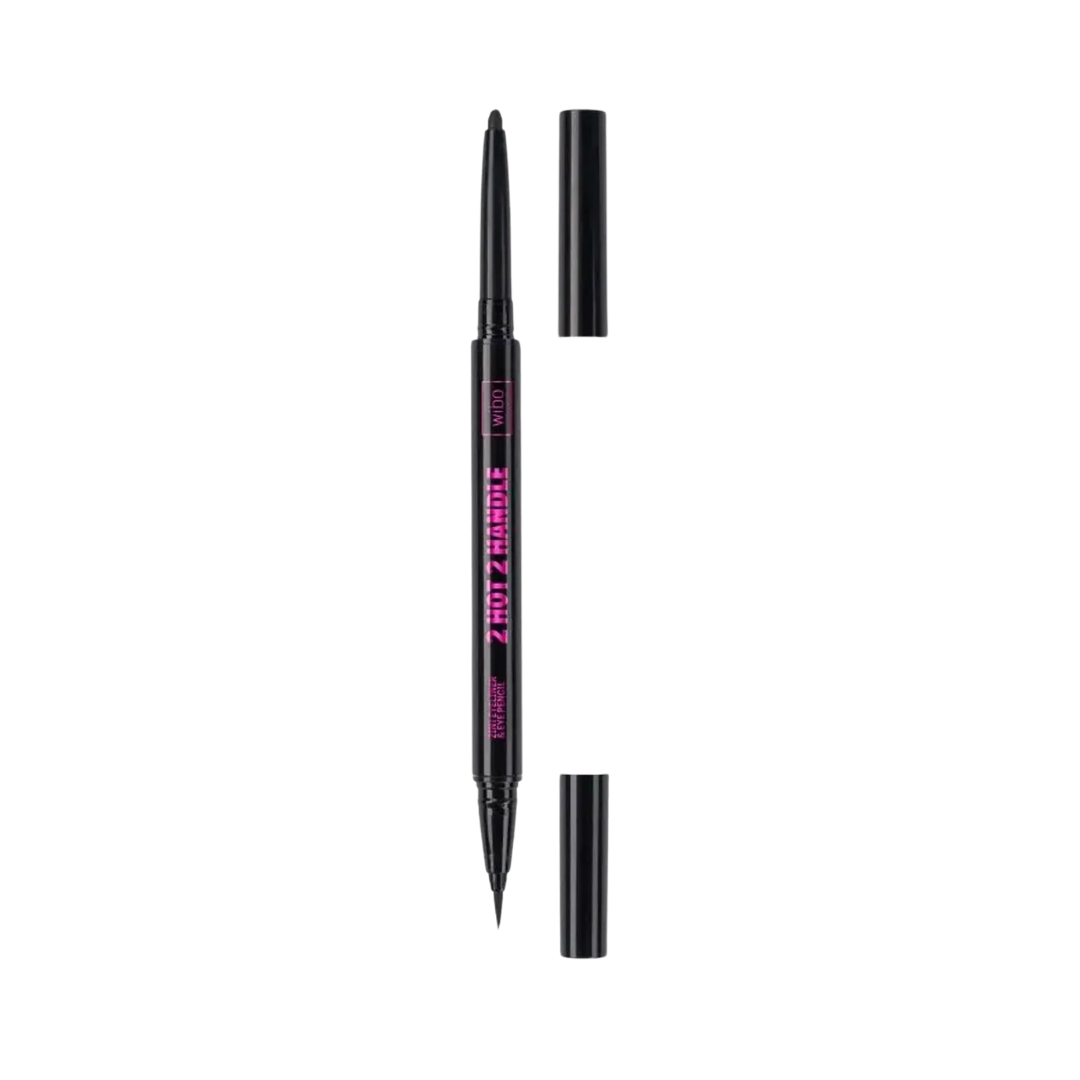 Wibo 2 Hot 2 Handle 2in1 eyeliner and eye pencil, dual-ended black pen packaging