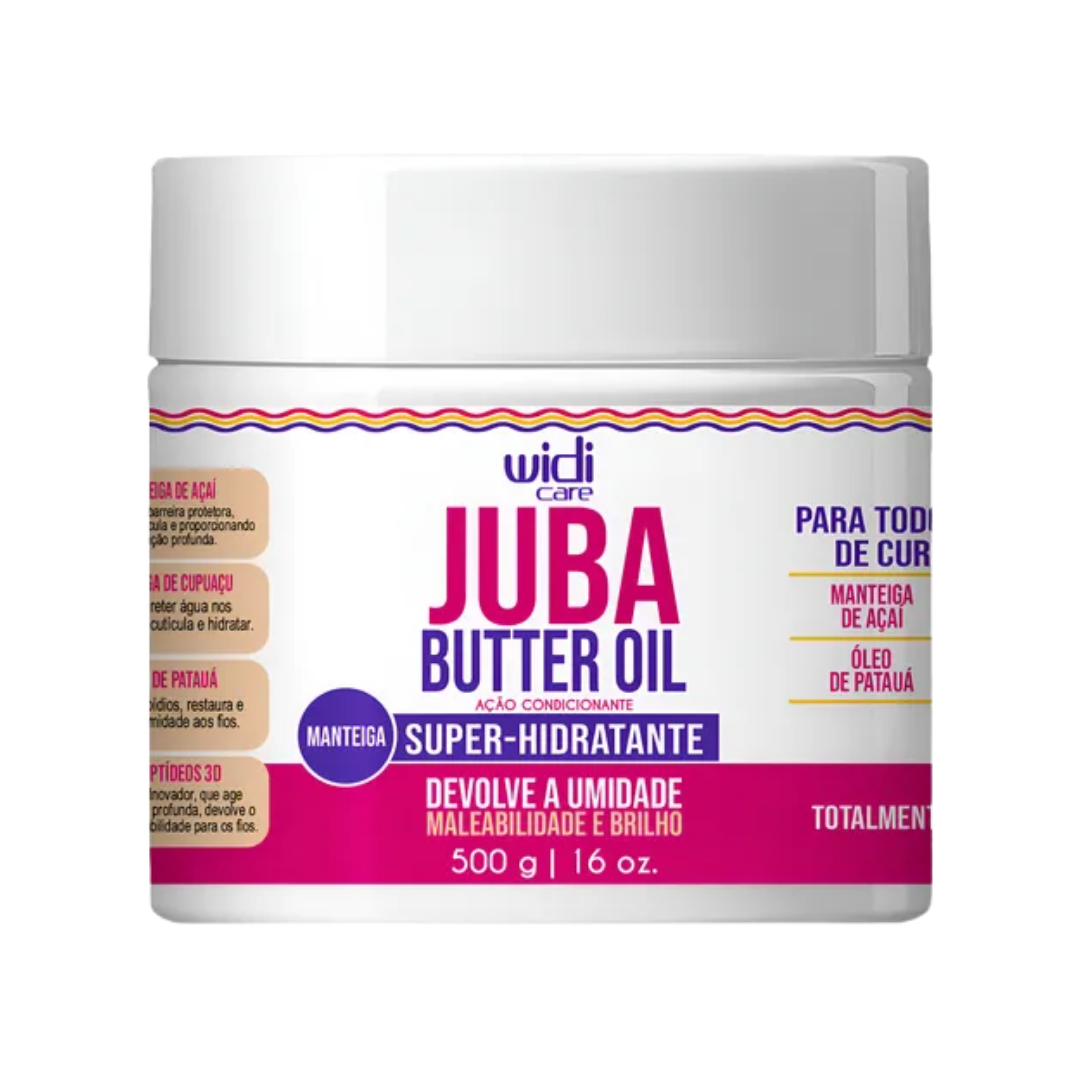 Widi Care Juba Butter Oil super hydrating hair mask, 500 g, white jar with pink label
