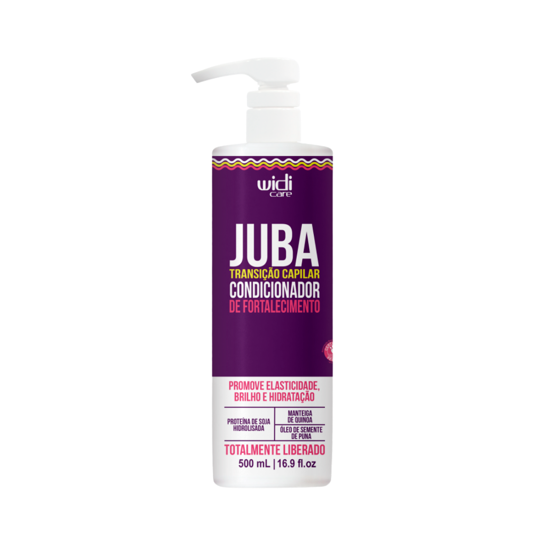 Widi Care Juba Hair Transition Strengthening Conditioner, 500ml, with hydrolyzed soy protein, quinoa butter, and puna seed oil.