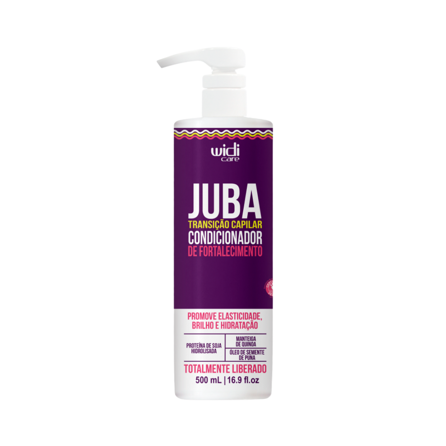 Widi Care Juba Hair Transition Strengthening Conditioner, 500ml, with hydrolyzed soy protein, quinoa butter, and puna seed oil.