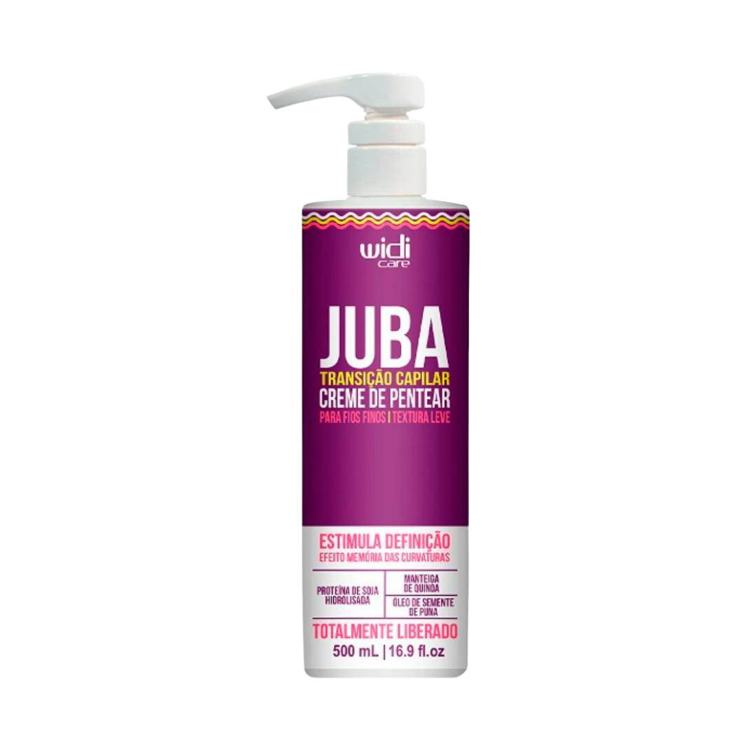 Widi Care Juba Hair Transition Hair Cream, 500ml, for fine hair and light texture, with quinoa protein and puna seed oil.