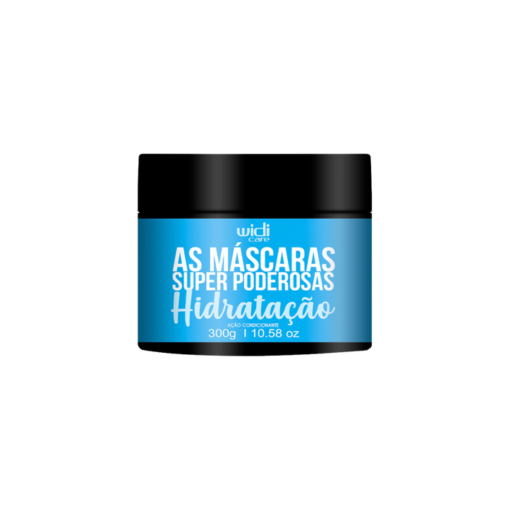 Widi Care Super Powerful Hydration Mask, 300g blue jar with black lid, moisturizing treatment.