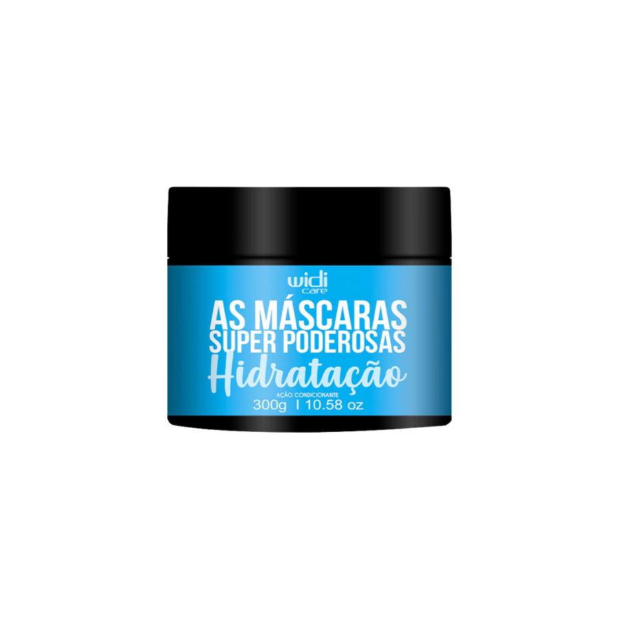 Widi Care Super Powerful Hydration Mask, 300g blue jar with black lid, moisturizing treatment.