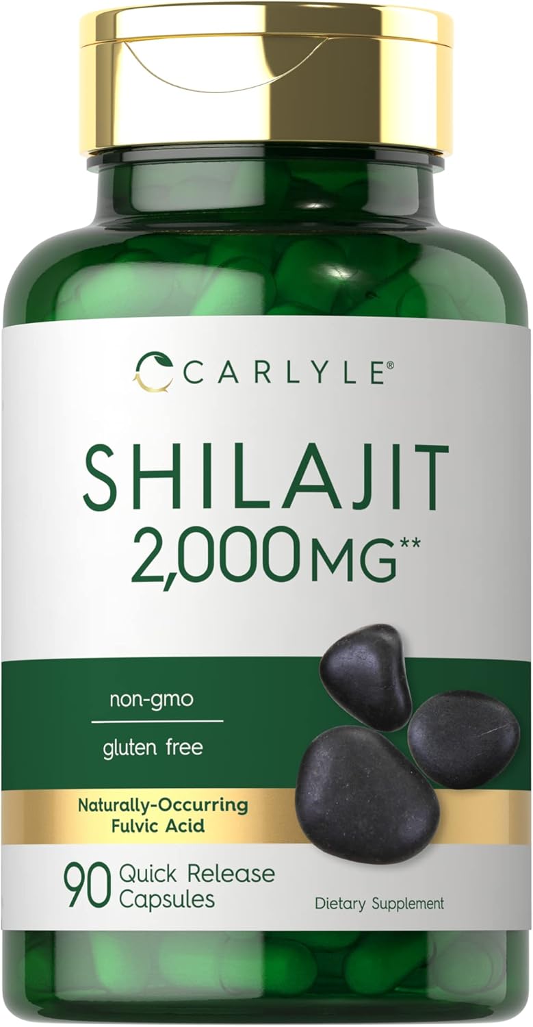 Carlyle Shilajit 2000 mg - 90 Capsules | كارلايل شيلاجيت 2000 ملغ – 90 كبسولة