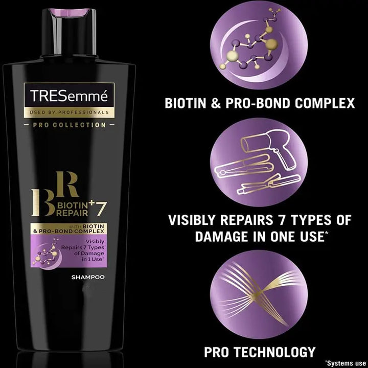 TRESemme Biotin Repair+ 7 Shampoo - 700ml | ترسمي شامبو البايوتين لترميم الشعر - 700 مل