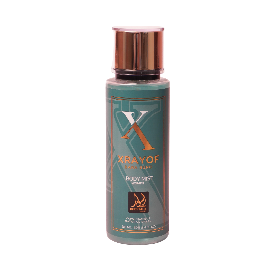 aswar Xrayof Bara Buro Body Mist - 250ml | اسوار بدي مست معطر للجسم 250 مل