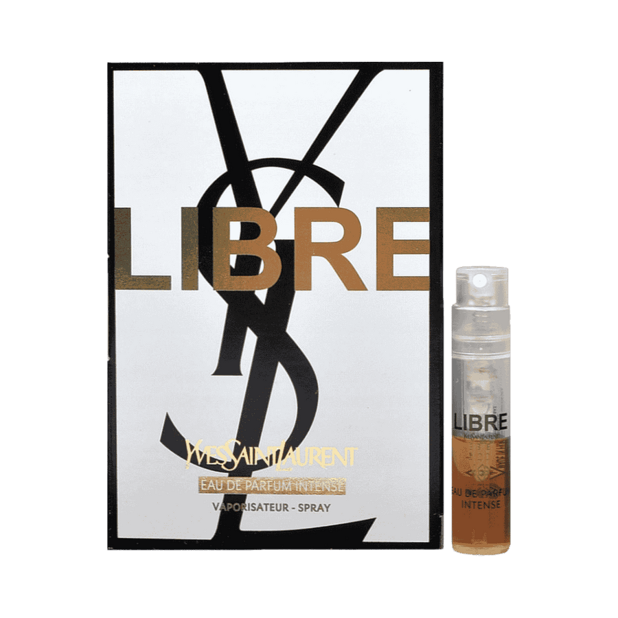 Yves Saint Laurent Libre Eau de Parfum Intense spray sample vial with branded box packaging