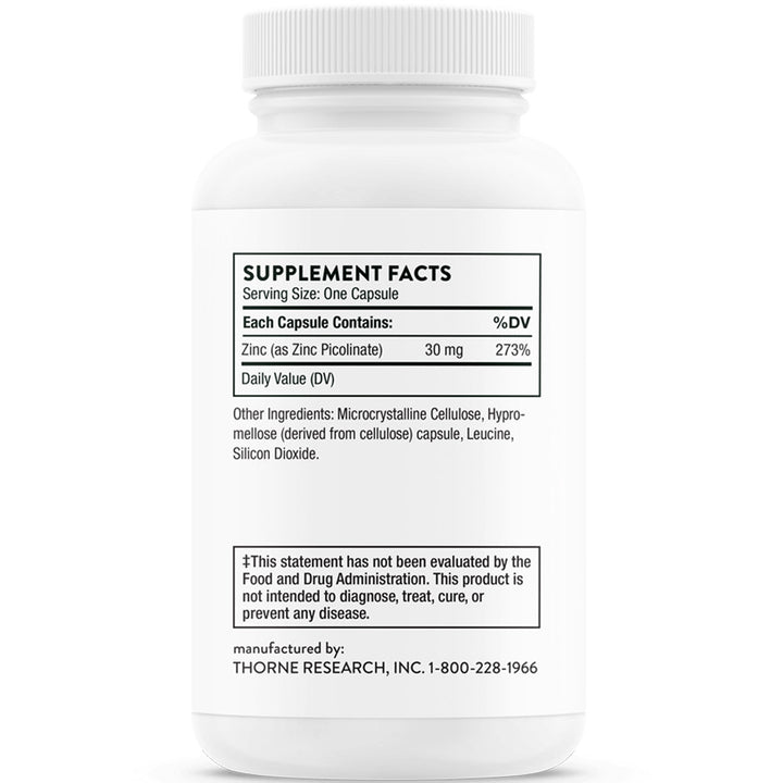 Thorne Zinc Picolinate - 60 Capsules | ثورن بيكولينات الزنك - 60 كبسولة
