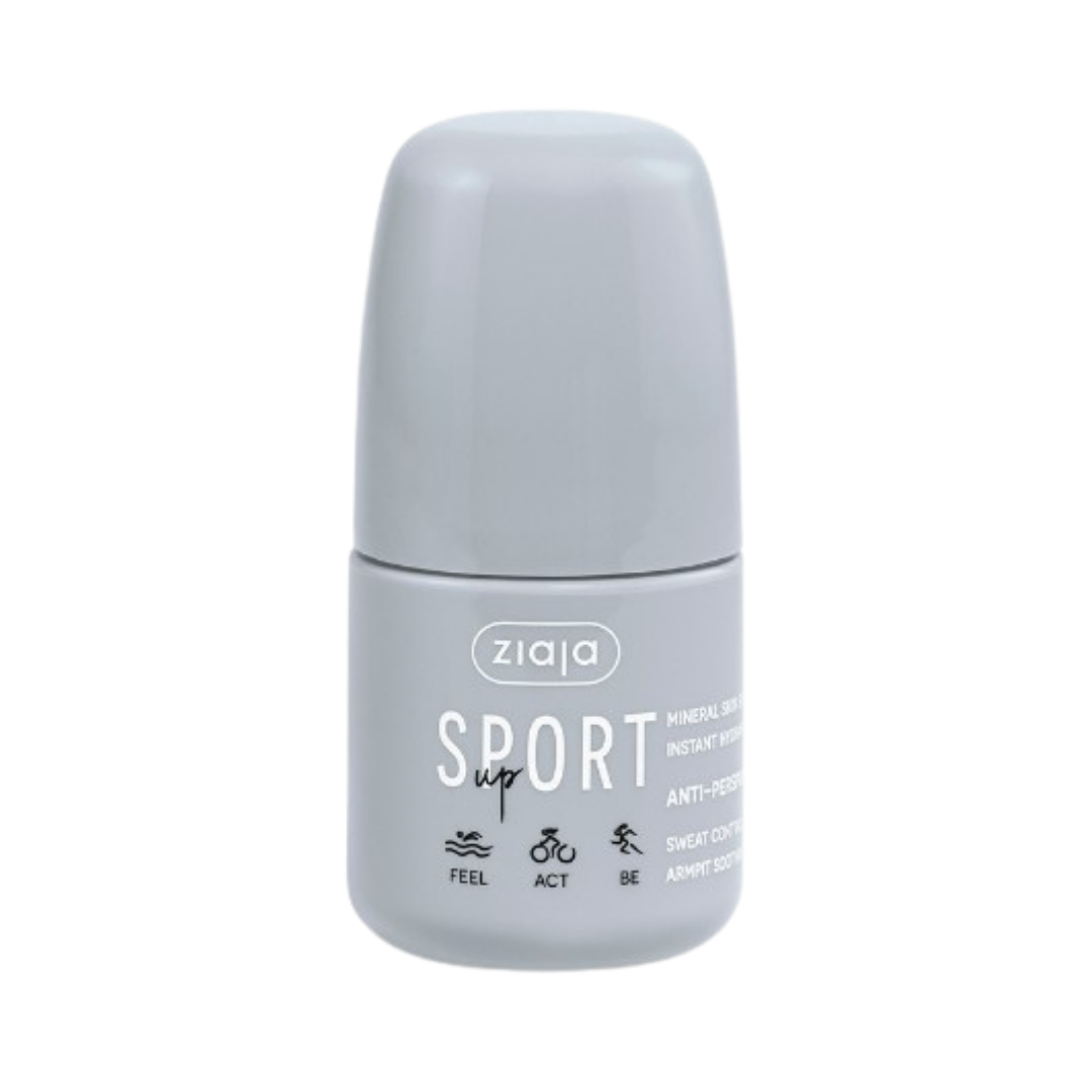 Ziaja Sport Up Mineral Anti-perspirant, roll-on, gray packaging, 60 ml.