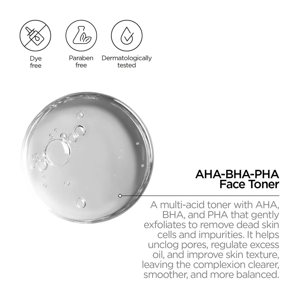REVOX AHA.BHA.PHA. Face Toner -250ml | ريفوكس تونر مصمم للبشرة المعرضة لحب الشباب - 250 مل
