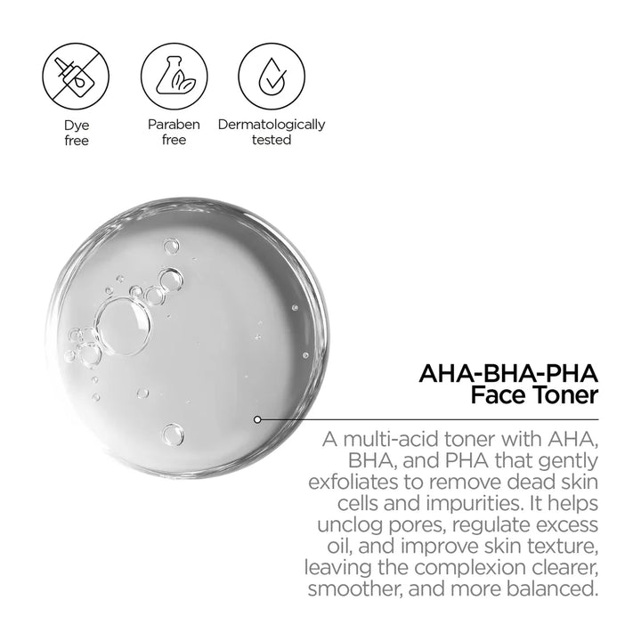 REVOX AHA.BHA.PHA. Face Toner -250ml | ريفوكس تونر مصمم للبشرة المعرضة لحب الشباب - 250 مل