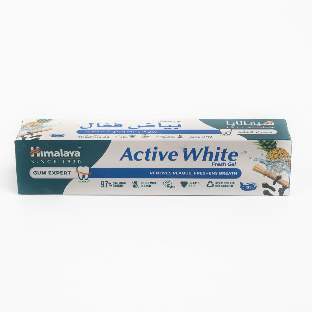 himalaya Active White Fresh Gel - 100ml | هيمالايا معجون أسنان وايت فريش - 100 مل