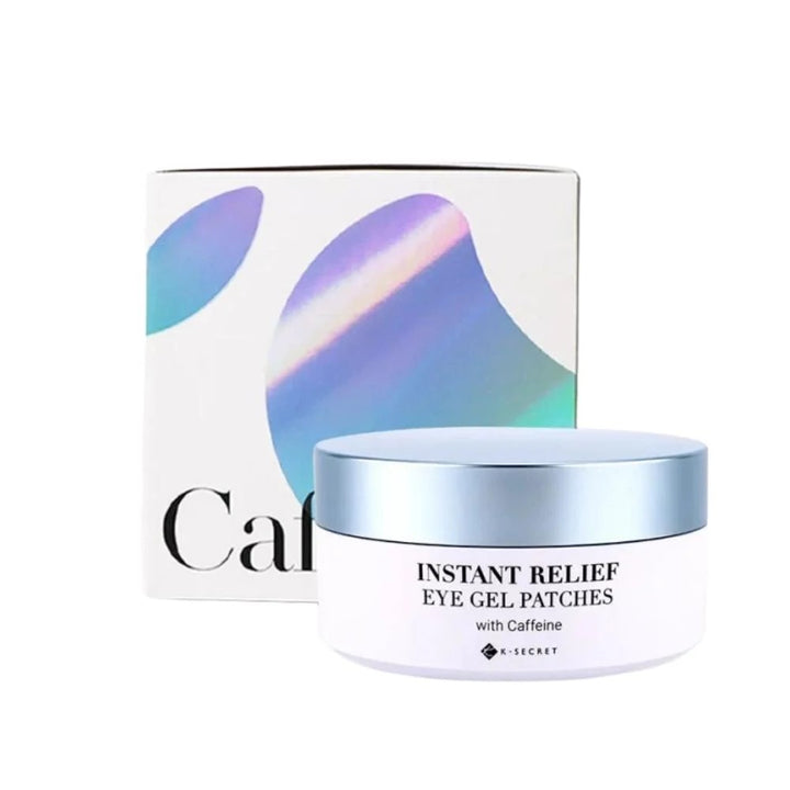 K-Secret Caffeine Instant Relief Eye Gel Patches -60 | كي سيكريت ماسك لتحت العين بالكافيين للانتعاش الفوري - 60 لصقة