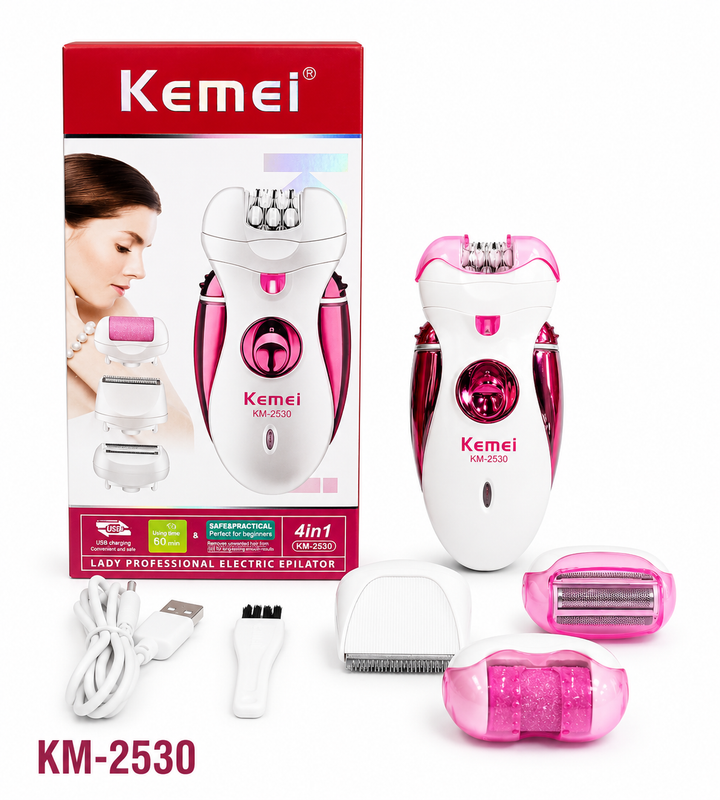 KEMEI Lady Professional Electric Electric Epilator 4 In 1 | كيمي جهاز إزالة الشعر #1