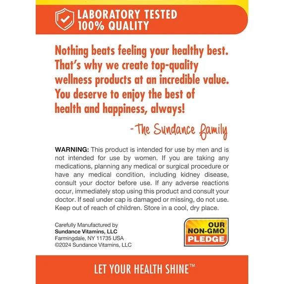 Sundance Mens 50+ Abc Complete Multivitamin Multimineral - 60 Coated Caplets | ساندانس متعدد الفيتامينات والمعادن للرجال فوق 50 سنة - 60 قرصًا مغلفًا