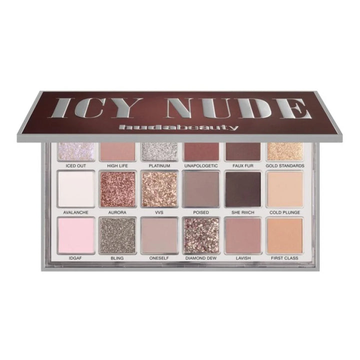 Huda Beauty Ice Nude Eye Shadow Palette - 16.1g | هدى بيوتي باليت اي شادو - ١٦.١ غرام
