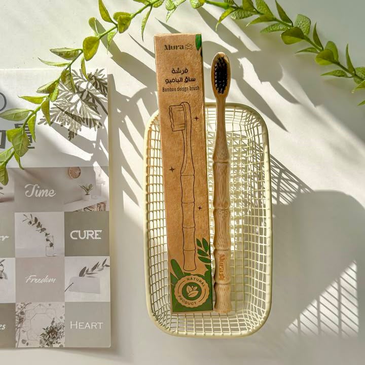 Mura Bamboo Shank Design Toothbrush | مورا فرشة الاسنان بتصميم ساق البامبو
