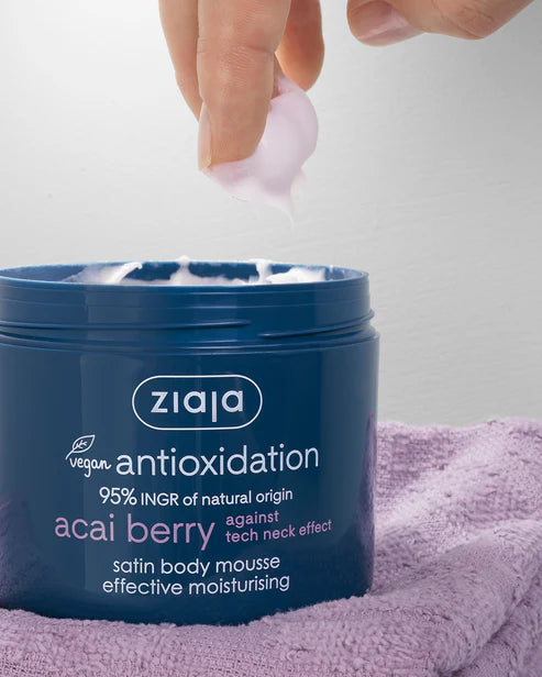 Ziaja Antioxidation Acai Berry Satin Moisturizing Body Mousse - 200ml | جايا كريم مرطب للجسم غني بمضادات الأكسدة - 200 مل