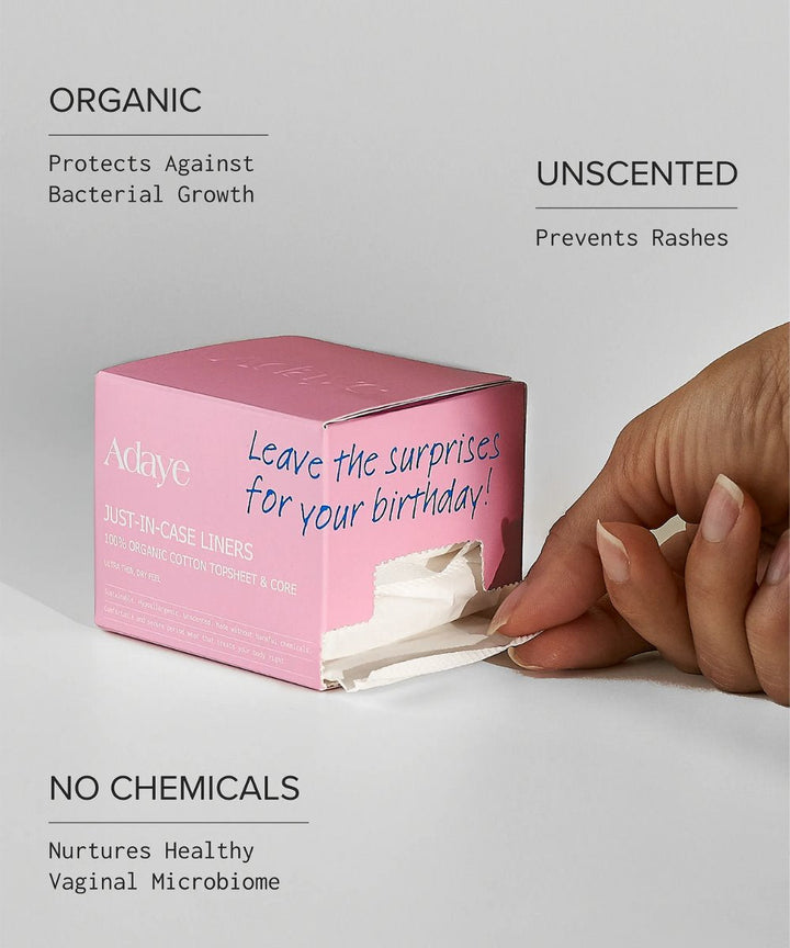 Adaye Just-In-Case Liners 100% Organic Cotton - 12 Pcs | أداي بطانات جست إن كيس عضوية 100% #3