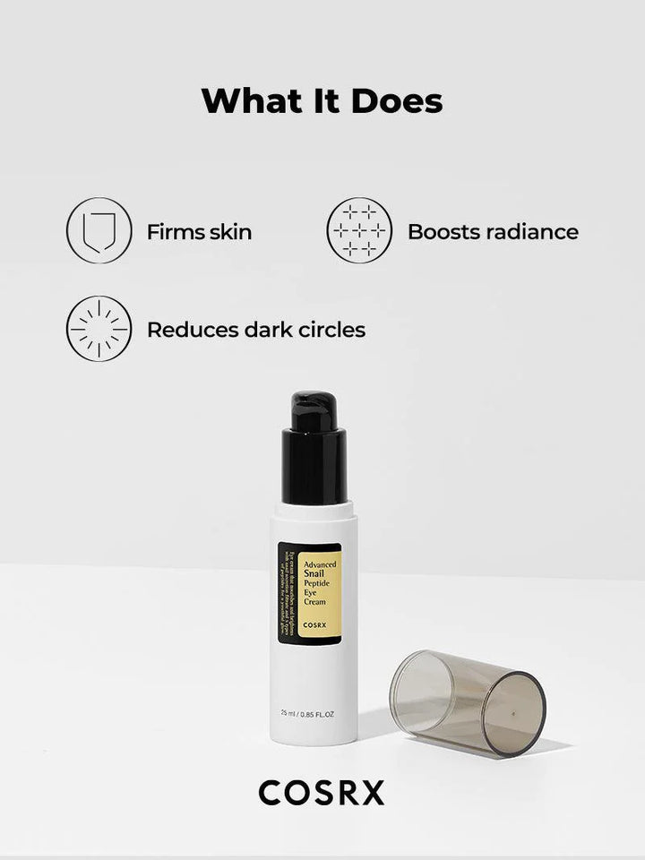 Cosrx Advanced Snail Peptide Eye Cream - 25ml |كوزركس مرطب حول العين بخلاصة الحلزون و البيبتيدات - 25 مل