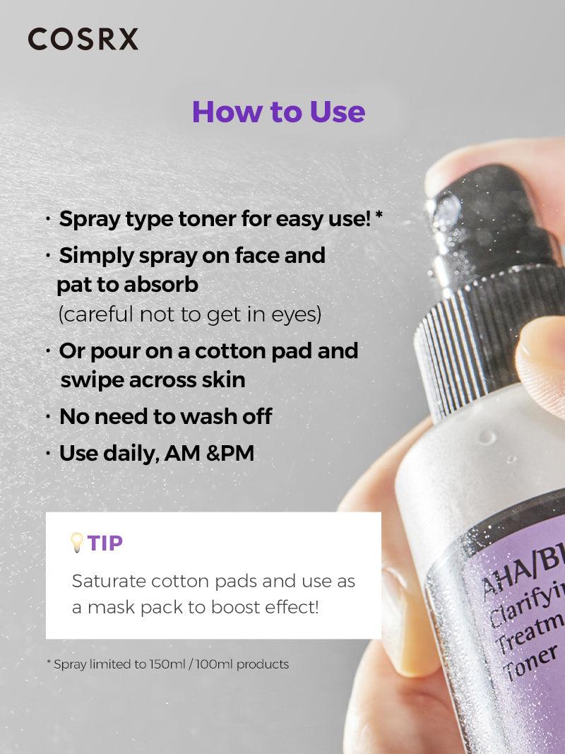 Cosrx Aha/Bha Clarifying Treatment Toner- 150ml | كوزركس تونر الاحماض معالج منقي - 150 مل