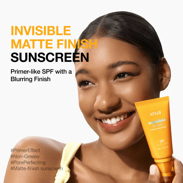 Anua Invisible Matte Finish Sunscreen Spf+ - 50ml | أنوا واقي شمس غير مرئي مات - 50مل