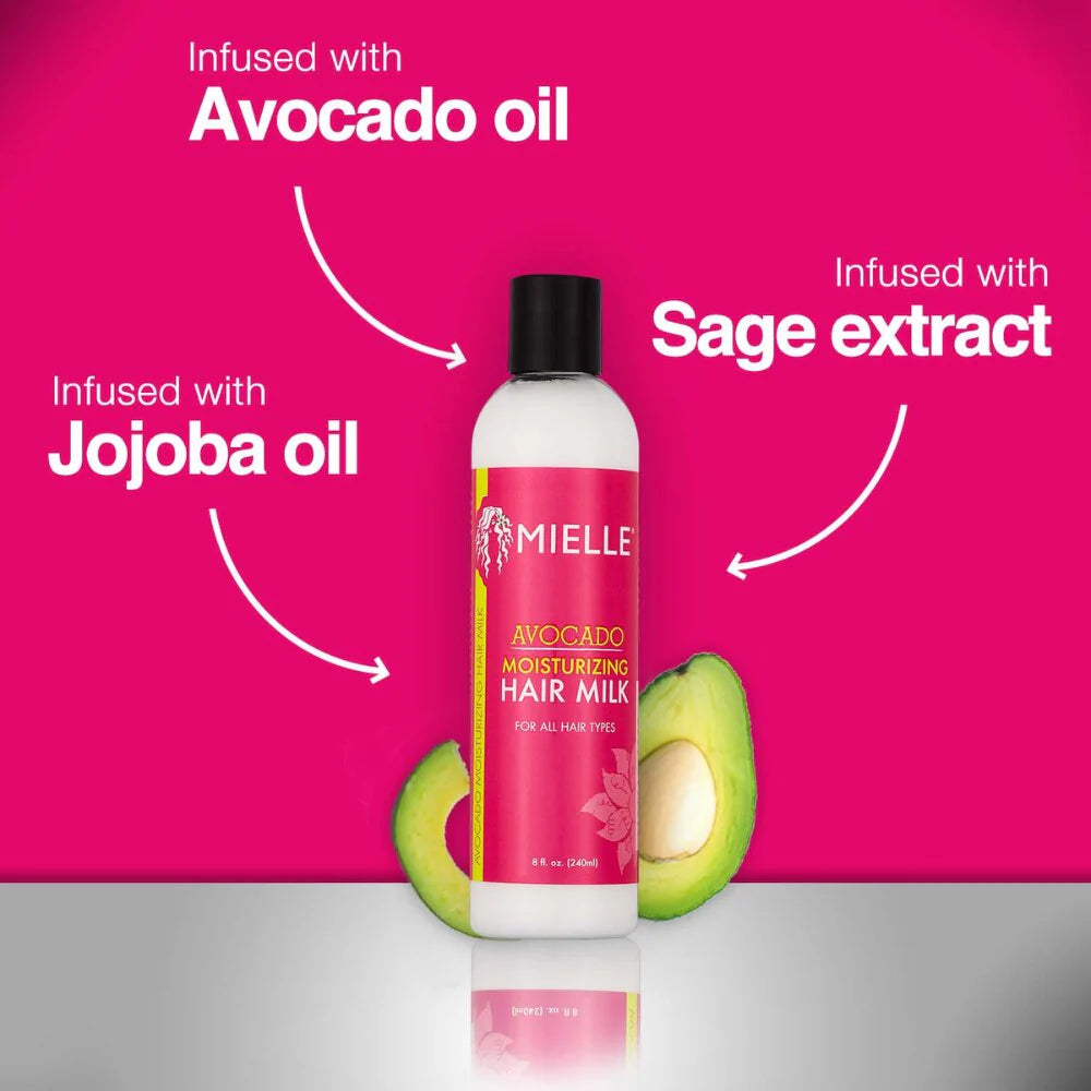MIELLE Moisturizing Avocado Hair Milk - 240ml | ميلي حليب الأفوكادو المرطب - 240 مل