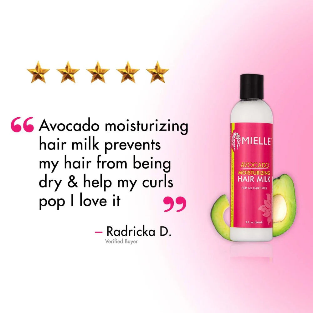 MIELLE Moisturizing Avocado Hair Milk - 240ml | ميلي حليب الأفوكادو المرطب - 240 مل