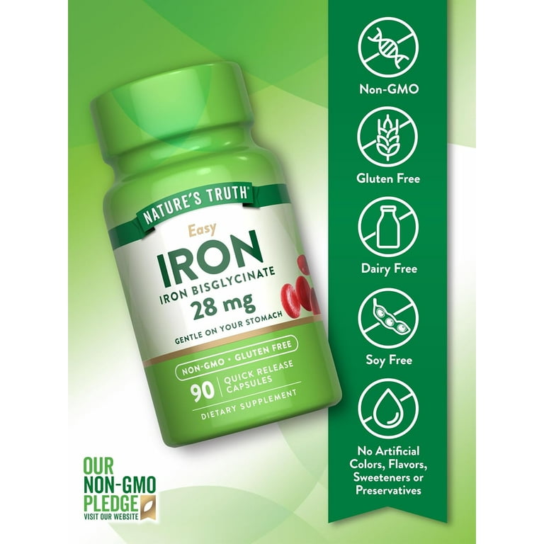 Nature's Truth Iron 28mg - 90 Capsules | نيتشرز ترuth حديد 28 ملغ - 90 كبسولة #3