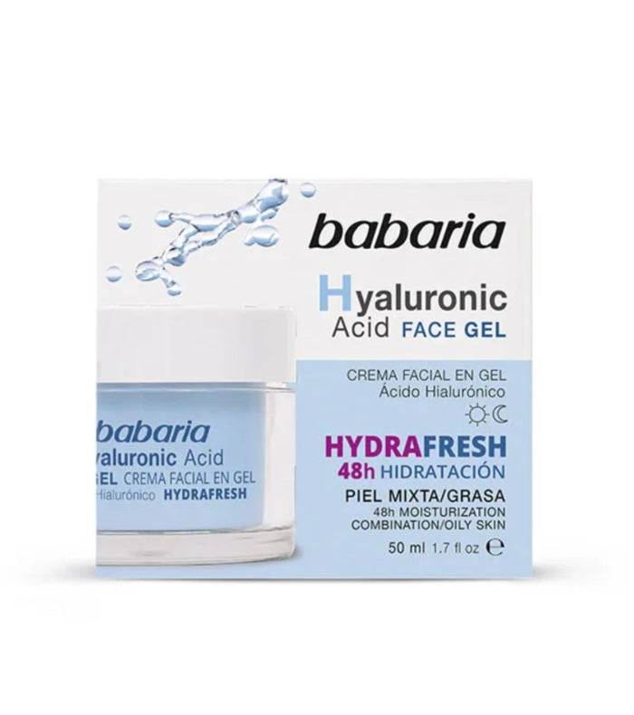 BABARIA Hyaluronic Acid Cream Gel Facial - 50ml | باباريا جل هيالورونيك اسيد للوجه - 50 مل