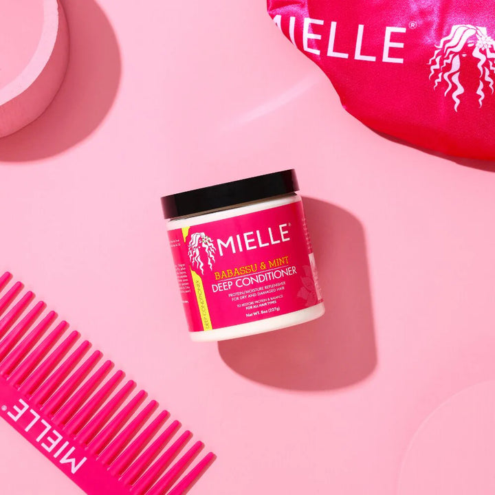 MIELLE Organics Babassu Oil Mint Deep Conditioner - 227g | ميلي بلسم عميق بزيت الباباسو و النعنع - 227 غرام