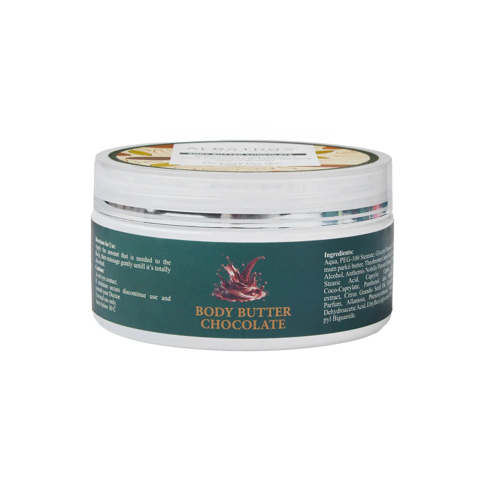 AL BATROS Body Butter Chocolate - 200g | الباتروس زبدة الجسم بالشوكولاتة - 200 غرام