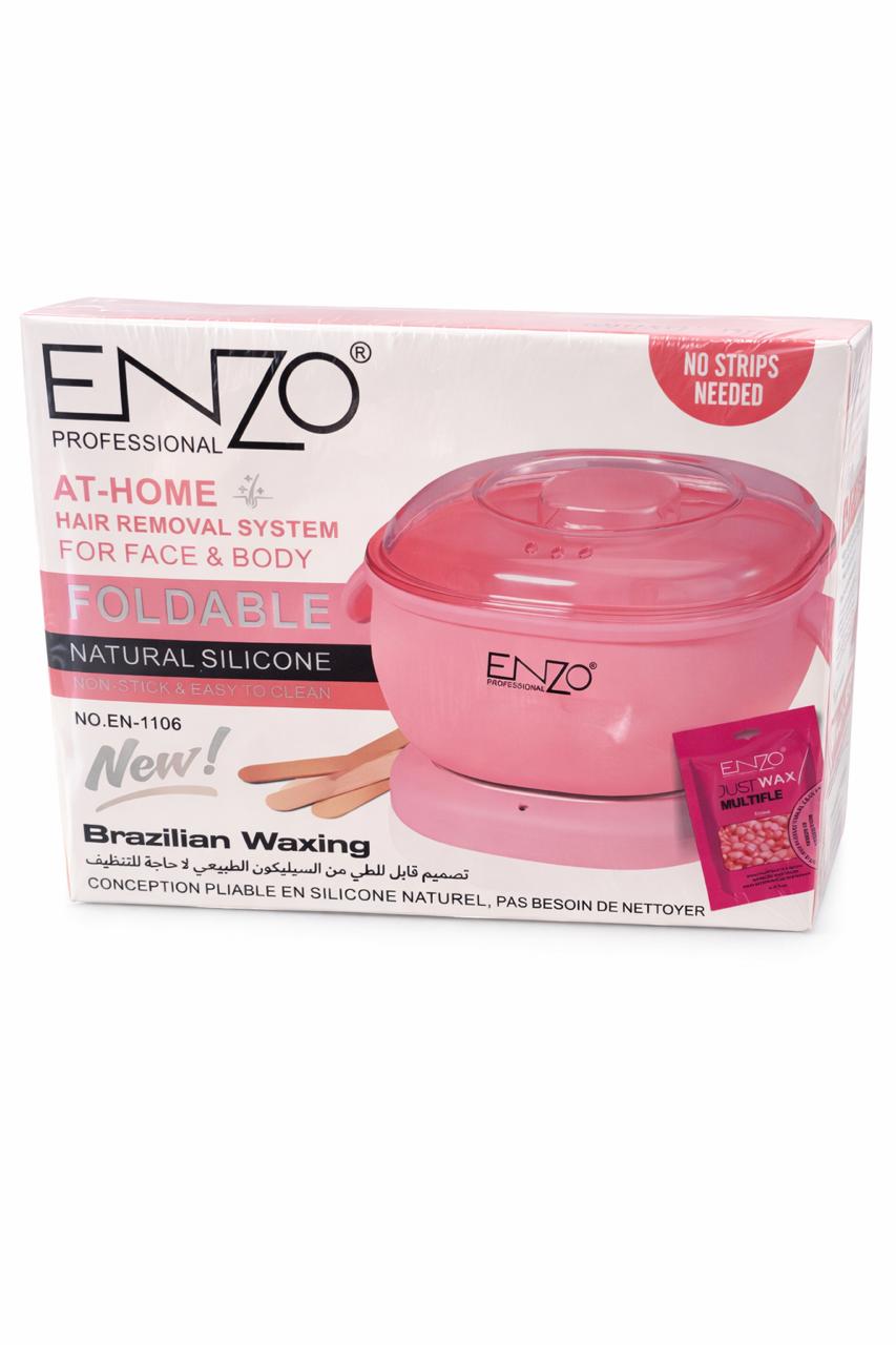 ENZO At Home Hair Removal System For Face & Body Natural Silicone | اينزو جهاز واكس لأزالة شعر الوجه والجسم سيليكون