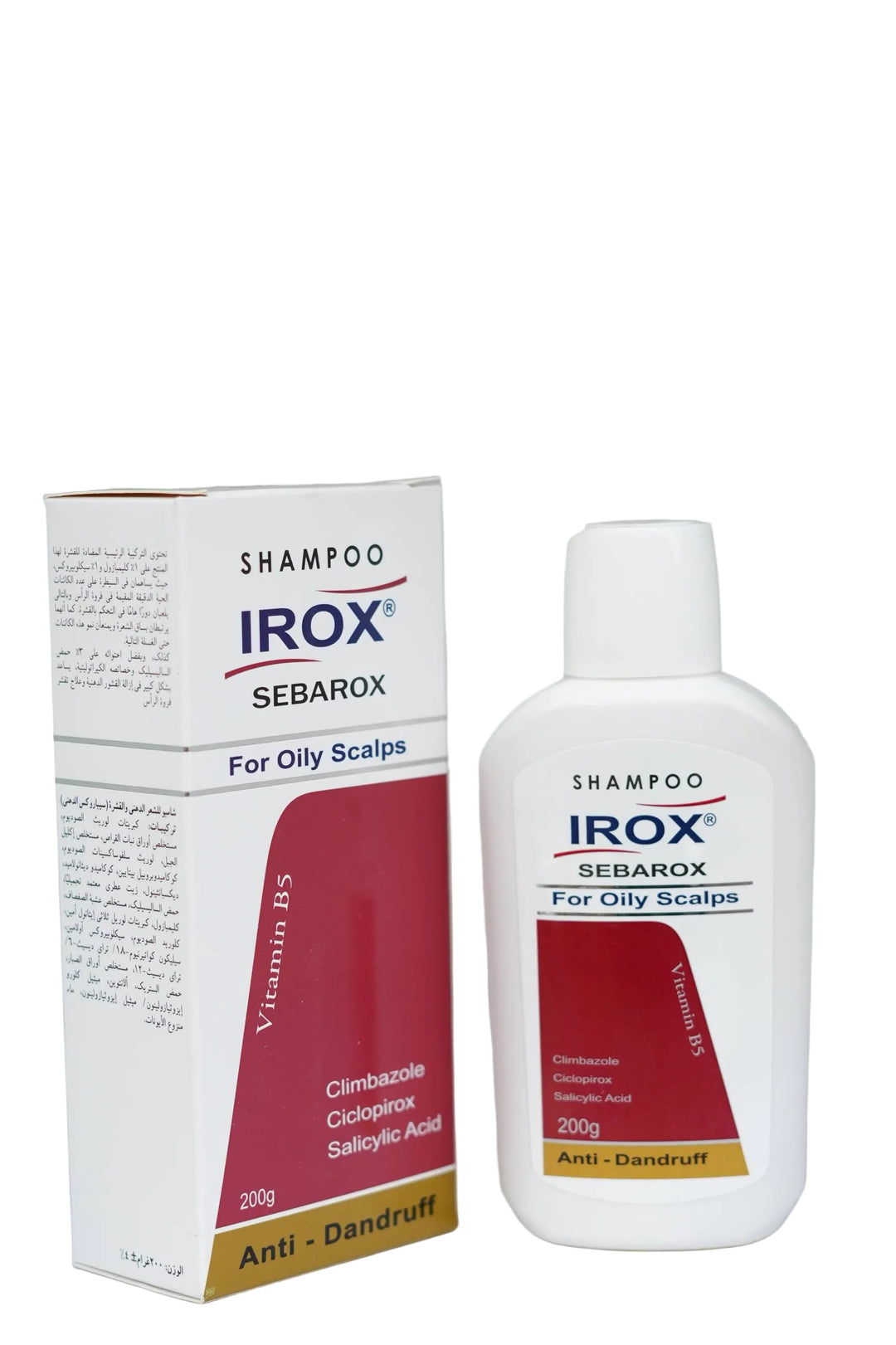 Irox Hair Shampoo Anti-Dandruff Sebarox - 200g |  ايروكس شامبو لفروة الرأس الدهنية - 200غ