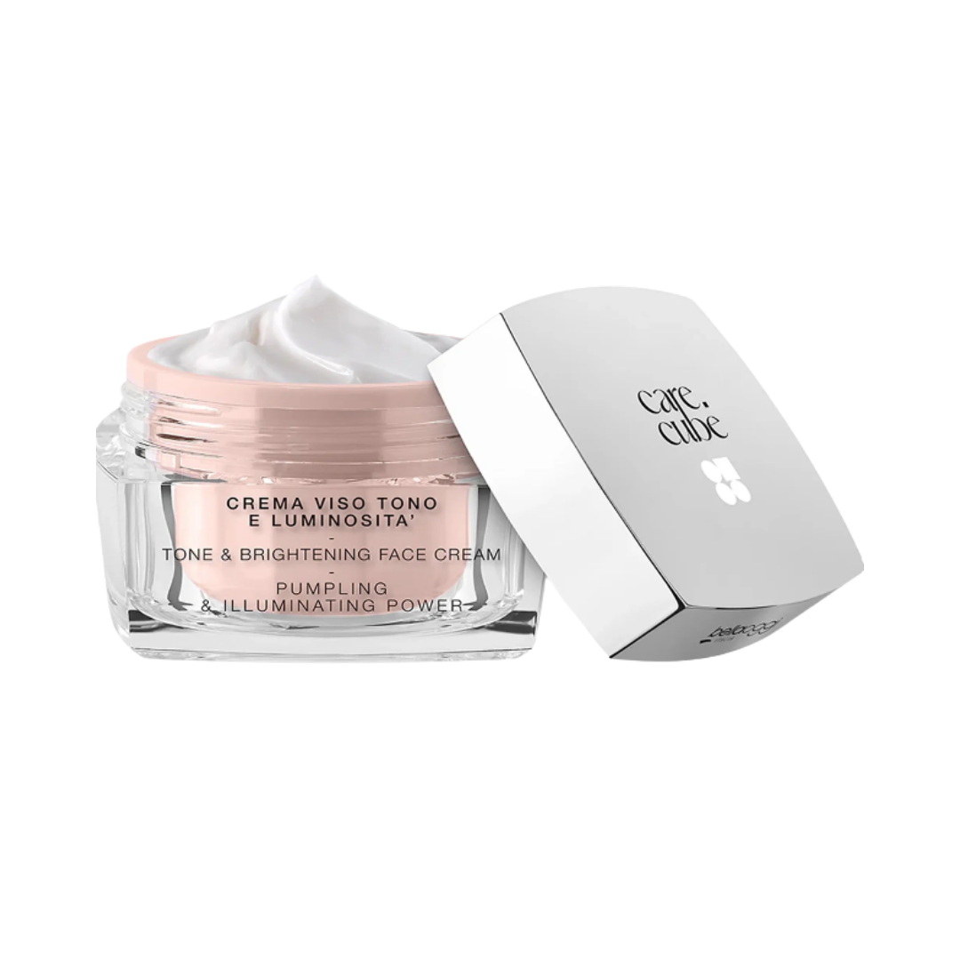 Belloggi Care Cubè Tone & Brightening Face Cream with plumping and illuminating benefits.