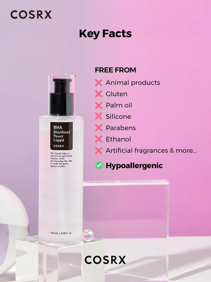 Cosrx BHA Blackhead Power Liquid - 100ml |  كوزركس تونر بحمض البيتا هيدروكس للروؤس السوداء - 100 مل