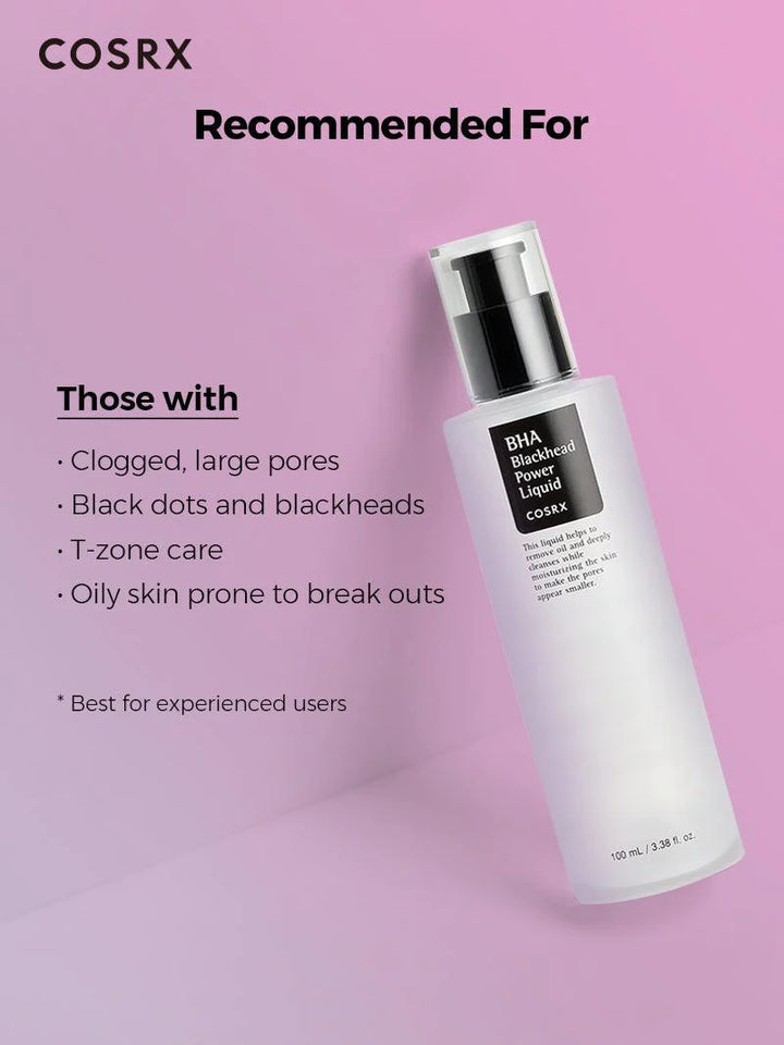 Cosrx BHA Blackhead Power Liquid - 100ml |  كوزركس تونر بحمض البيتا هيدروكس للروؤس السوداء - 100 مل