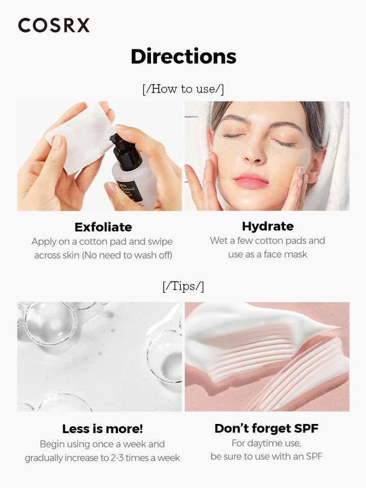 Cosrx BHA Blackhead Power Liquid - 100ml |  كوزركس تونر بحمض البيتا هيدروكس للروؤس السوداء - 100 مل