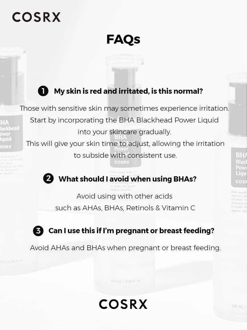 Cosrx BHA Blackhead Power Liquid - 100ml |  كوزركس تونر بحمض البيتا هيدروكس للروؤس السوداء - 100 مل