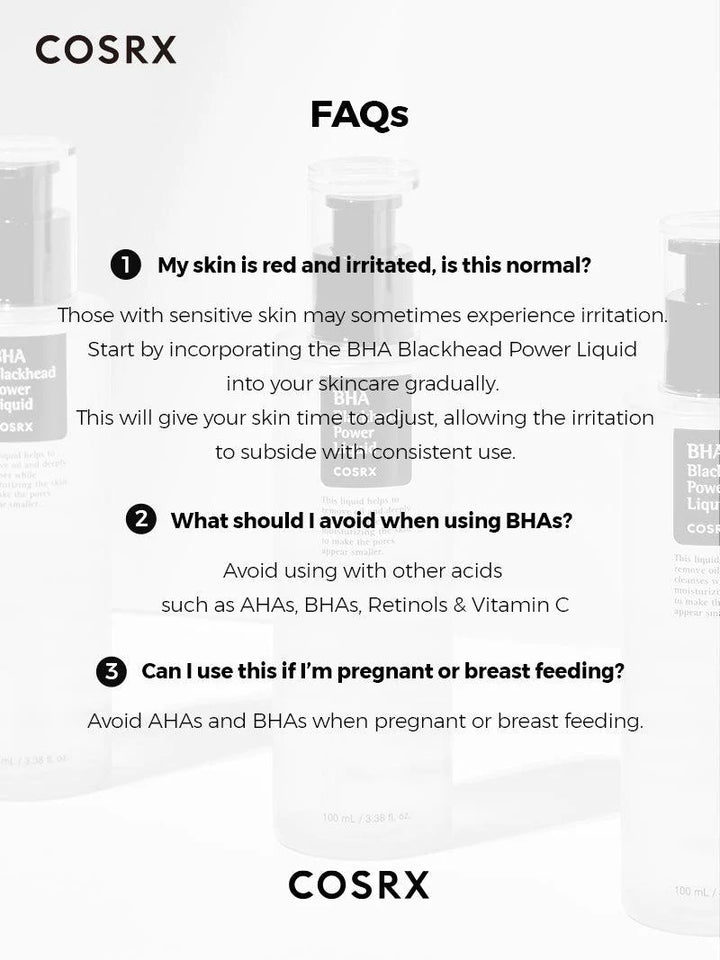 Cosrx BHA Blackhead Power Liquid - 100ml |  كوزركس تونر بحمض البيتا هيدروكس للروؤس السوداء - 100 مل