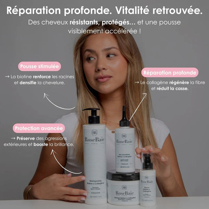 RoseBaie Serum Biotine x Collagene - 100ml | روزباي سيروم كولاجين و بايوتين للشعر - 100 مل