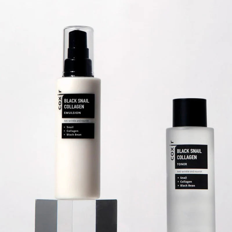 Coxir Black Snail Collagen emulsio - 100ml| كوكسر إيمولشن الحلزون الأسود بالكولاجين-100 مل