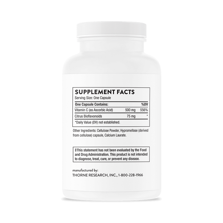 THORNE Vitamin C 500 mg - 90 Capsules | ثورن فيتامين C بتركيز 500 ملغ – 90 كبسولة