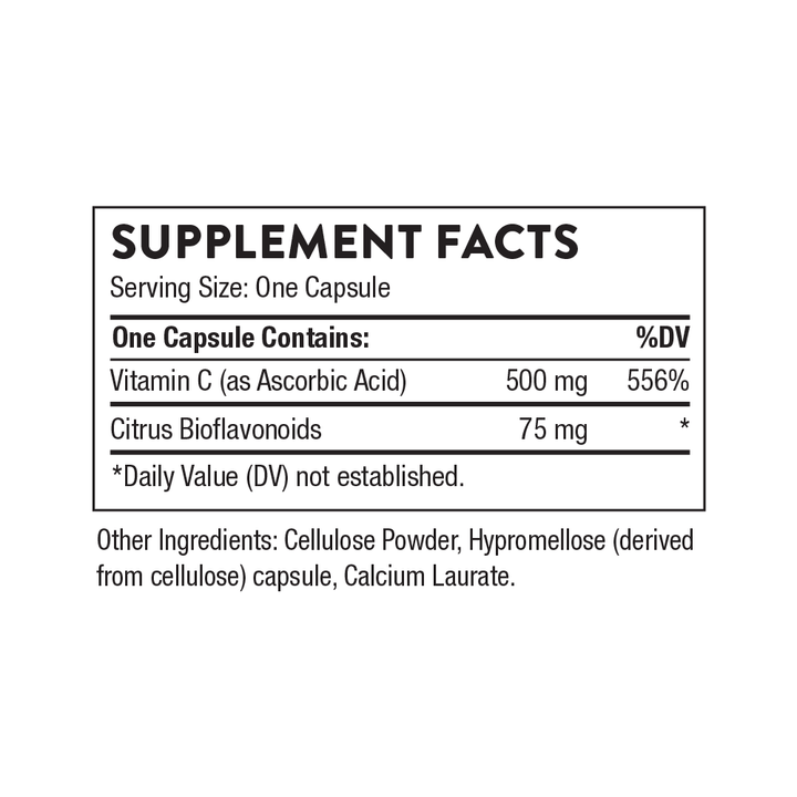 THORNE Vitamin C 500 mg - 90 Capsules | ثورن فيتامين C بتركيز 500 ملغ – 90 كبسولة