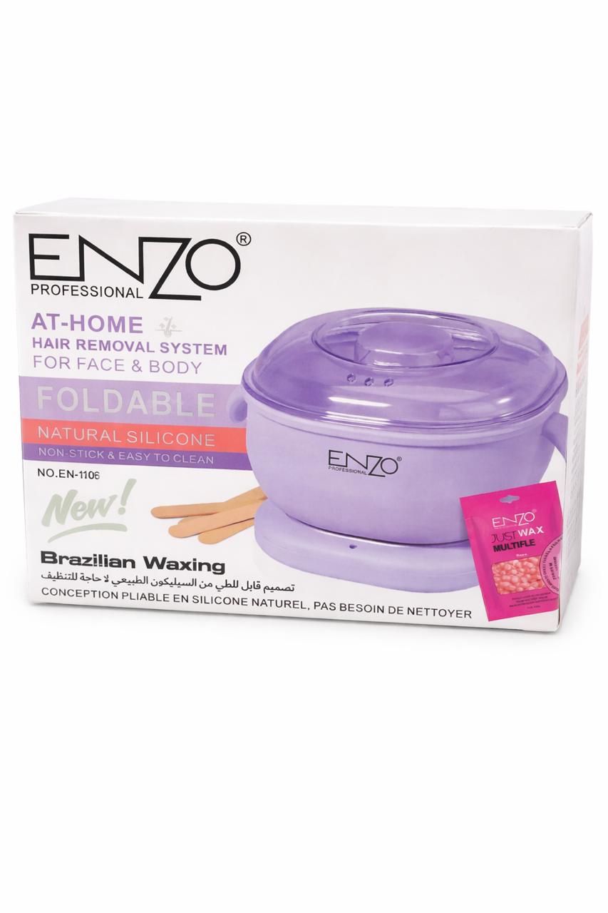 ENZO At Home Hair Removal System For Face & Body Natural Silicone | اينزو جهاز واكس لأزالة شعر الوجه والجسم سيليكون