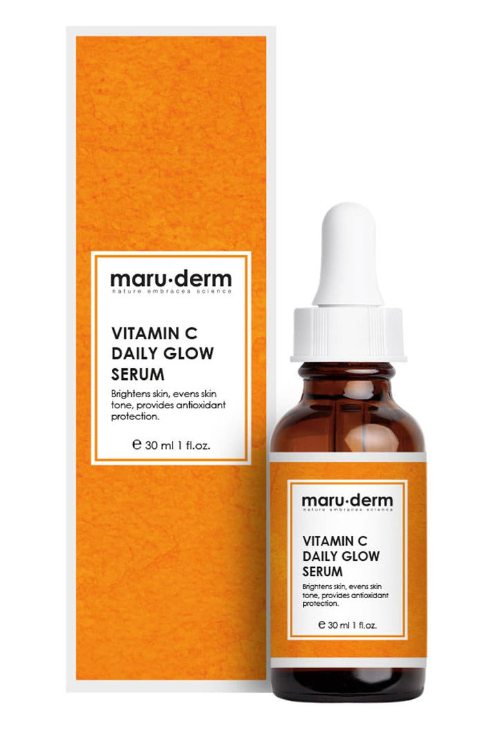 maru.derm Golden Box Spf 50 + Vitamin C Serum | مارو.ديرم مجموعة غولدن عناية بالبشرة واقي شمسي + فيتامين سي