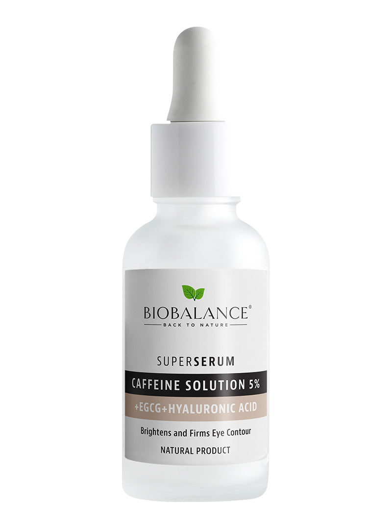 Bio Balance Caffeine Anti-Dark Circle Eye Contour Treatment Super Serum - 30ml  |بايو بالانس سوبر سيروم الكافيين والهيالرونيك اسيد  لعلاج الهالات السوداء - 30 مل